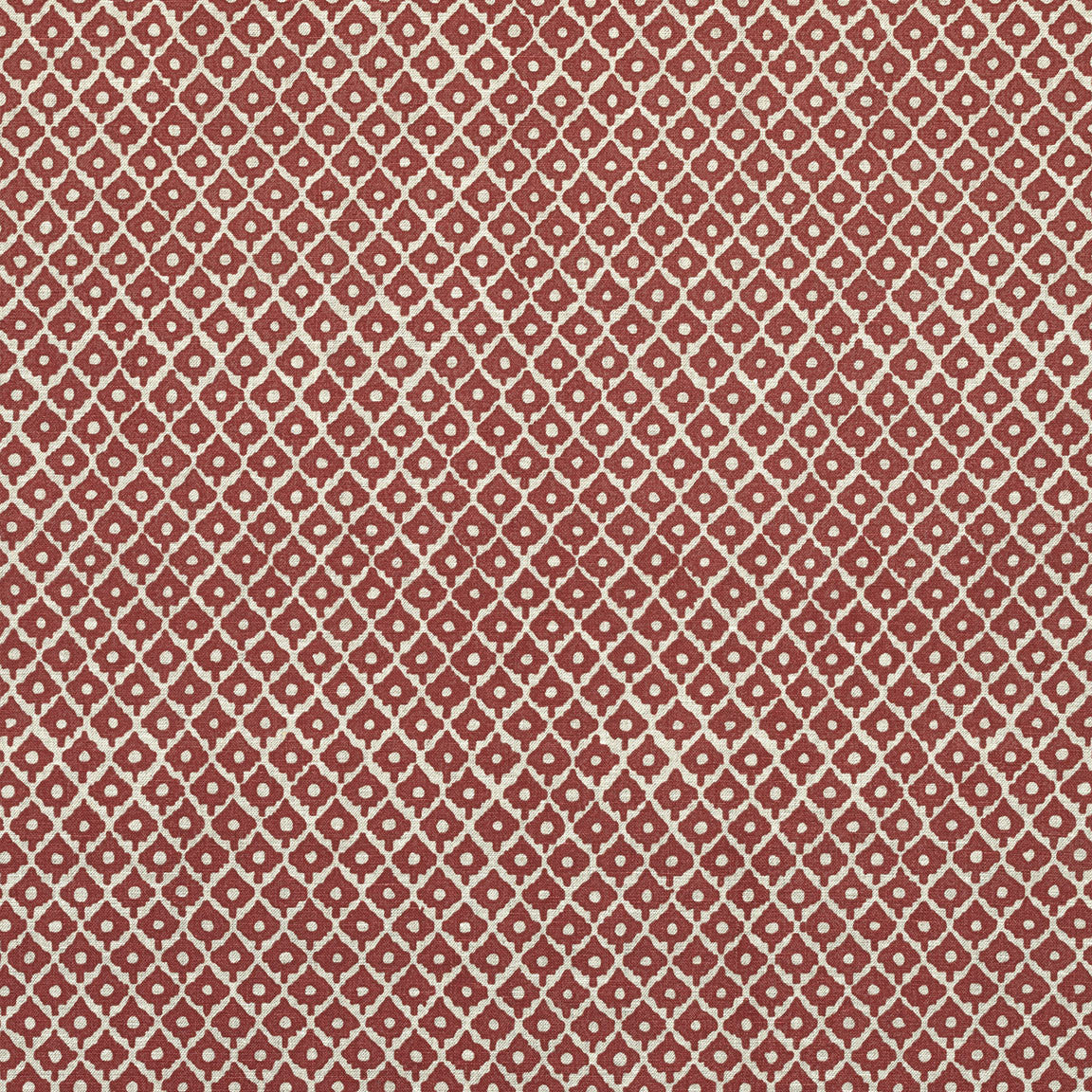 AF9634 Petit Arbre Savoy Raspberry on Flax Fabric by Anna French