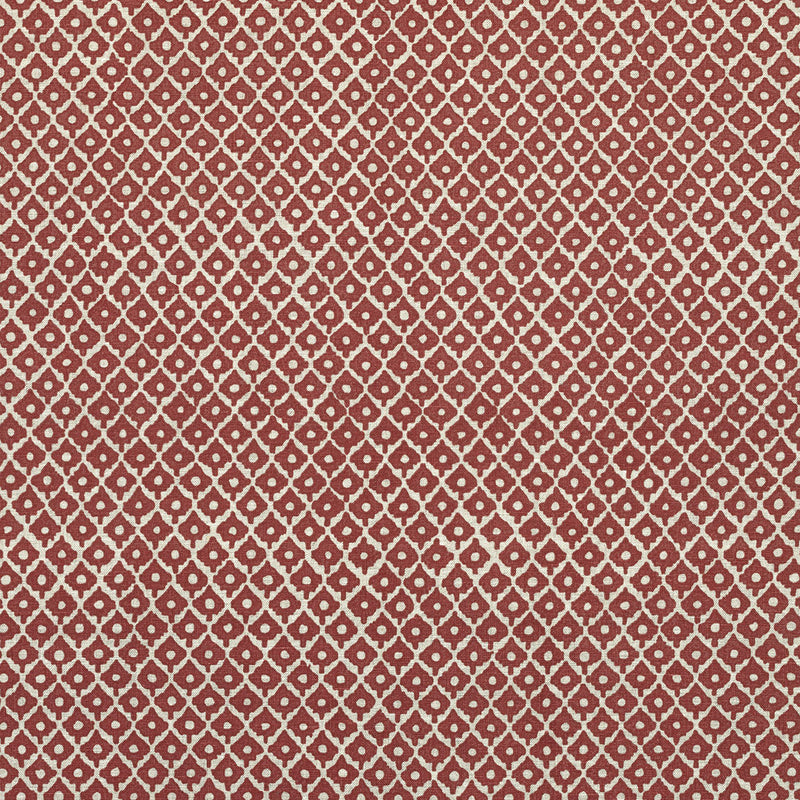 AF9634 Petit Arbre Savoy Raspberry on Flax Fabric by Anna French