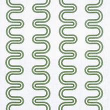 AF9635 Herriot Way Embroidery Savoy Green on White Fabric by Anna French