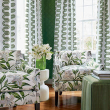 AF9635 Herriot Way Embroidery Savoy Green on White Fabric by Anna French