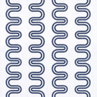 AF9636 Herriot Way Embroidery Savoy Navy on White Fabric by Anna French