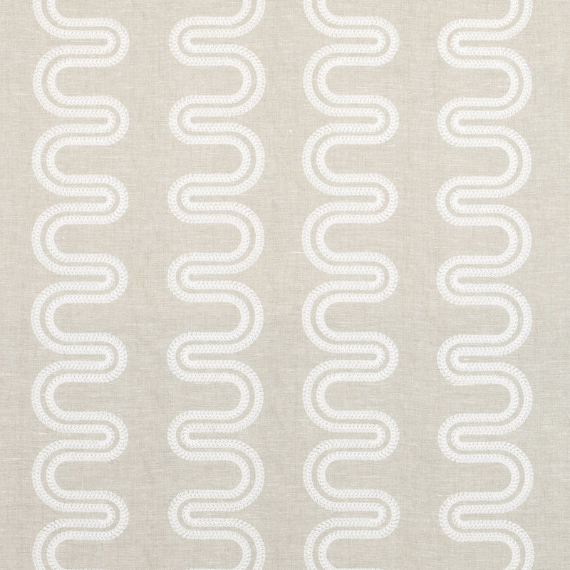 AF9639 Herriot Way Embroidery Savoy White on Flax Fabric by Anna French