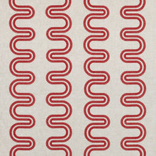 AF9640 Herriot Way Embroidery Savoy Raspberry on Flax Fabric by Anna French