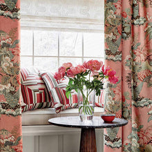 AF9650 Cubism Savoy Red on Flax Fabric by Anna Frenc