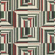 Cubism Savoy Black on Flax Fabric by Anna French