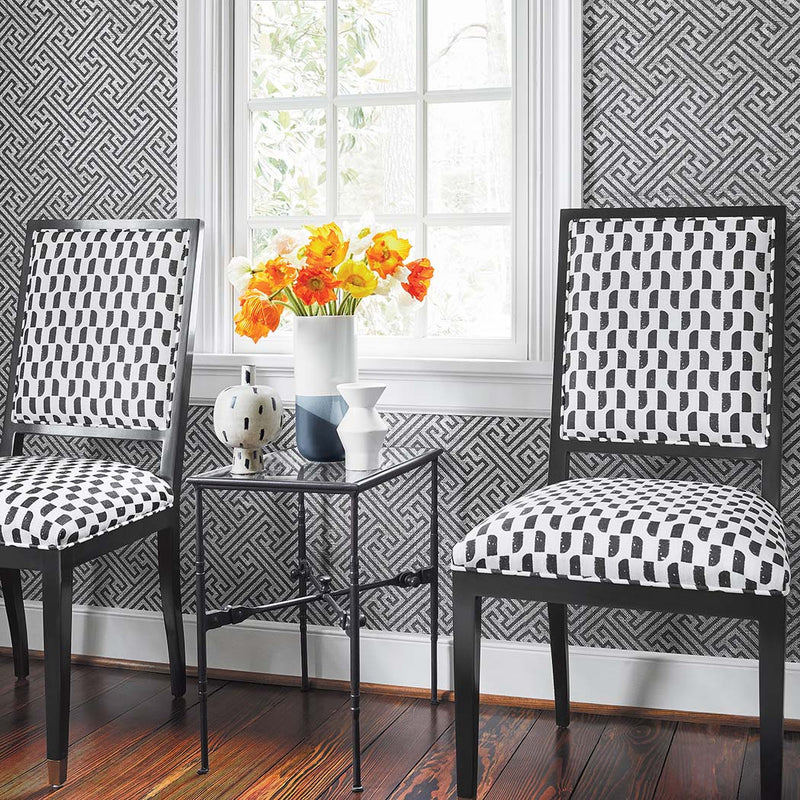 AF9818 Akio Nara Black Fabric by Anna French