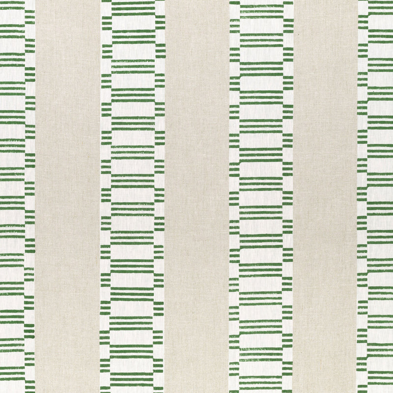 AF9824 Japonic Stripe Nara Emerald Green Fabric by Anna French