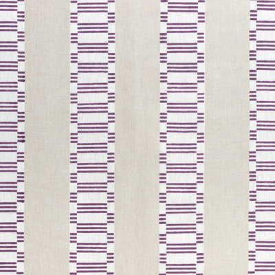 Japonic Stripe Nara Eggplant Fabric by Anna French