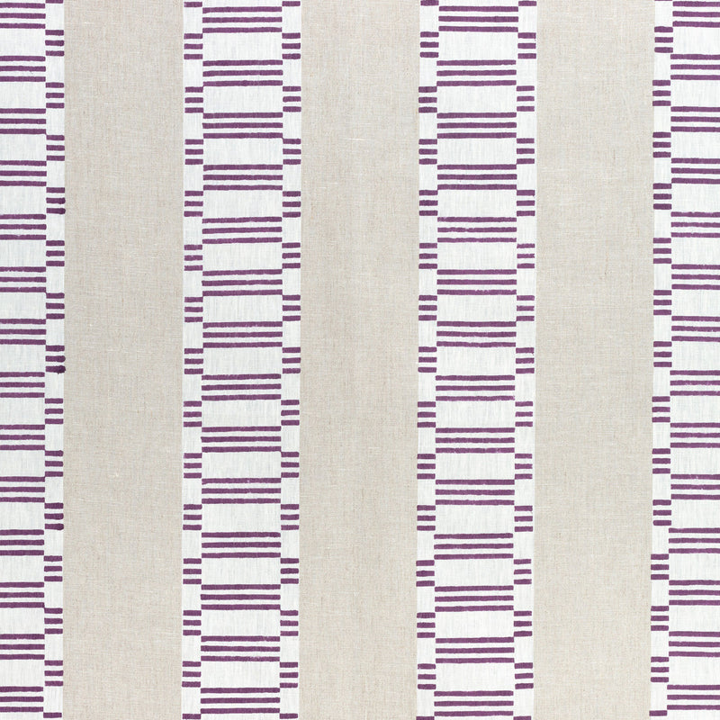 AF9825 Japonic Stripe Nara Eggplant Fabric by Anna French