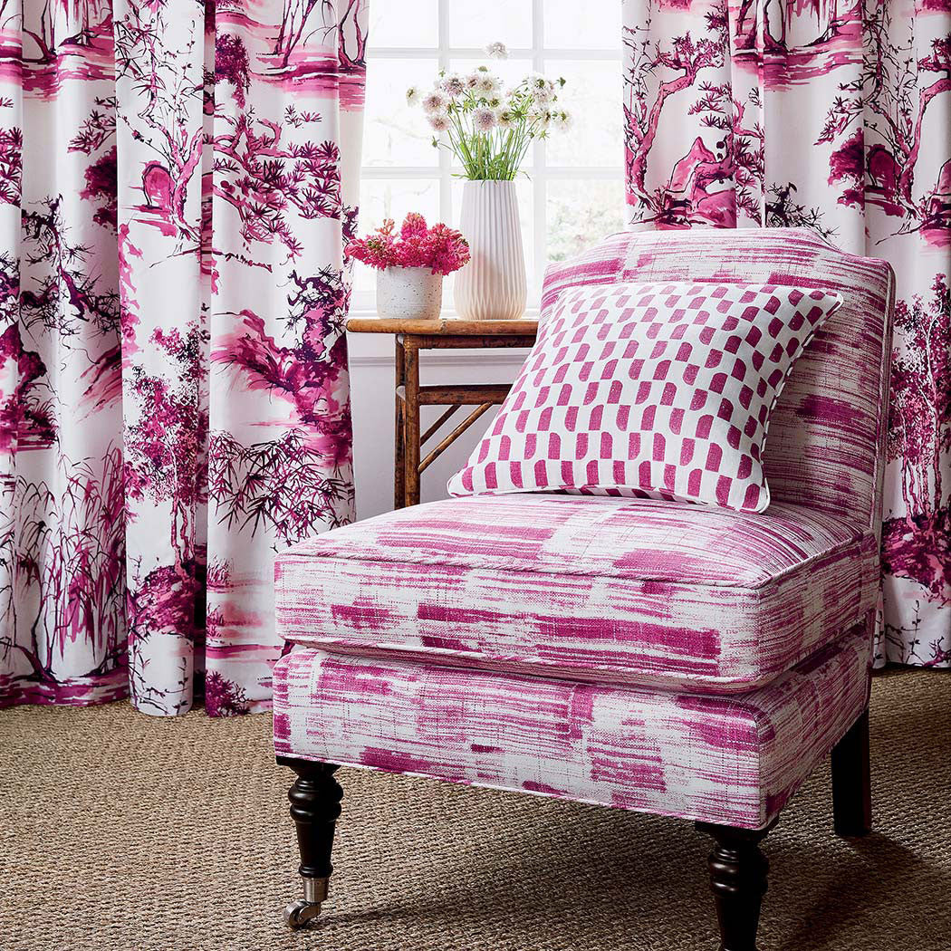AF9837 Shadows Nara Fuchsia Fabric by Anna French