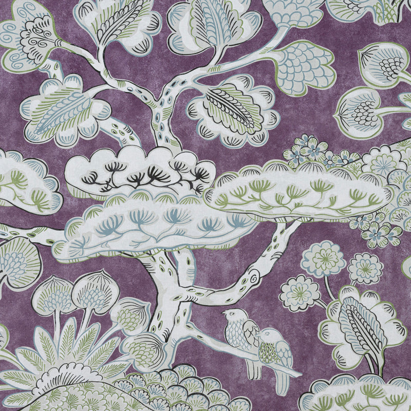 AF9865 Tree House Nara Eggplant Fabric by Anna French