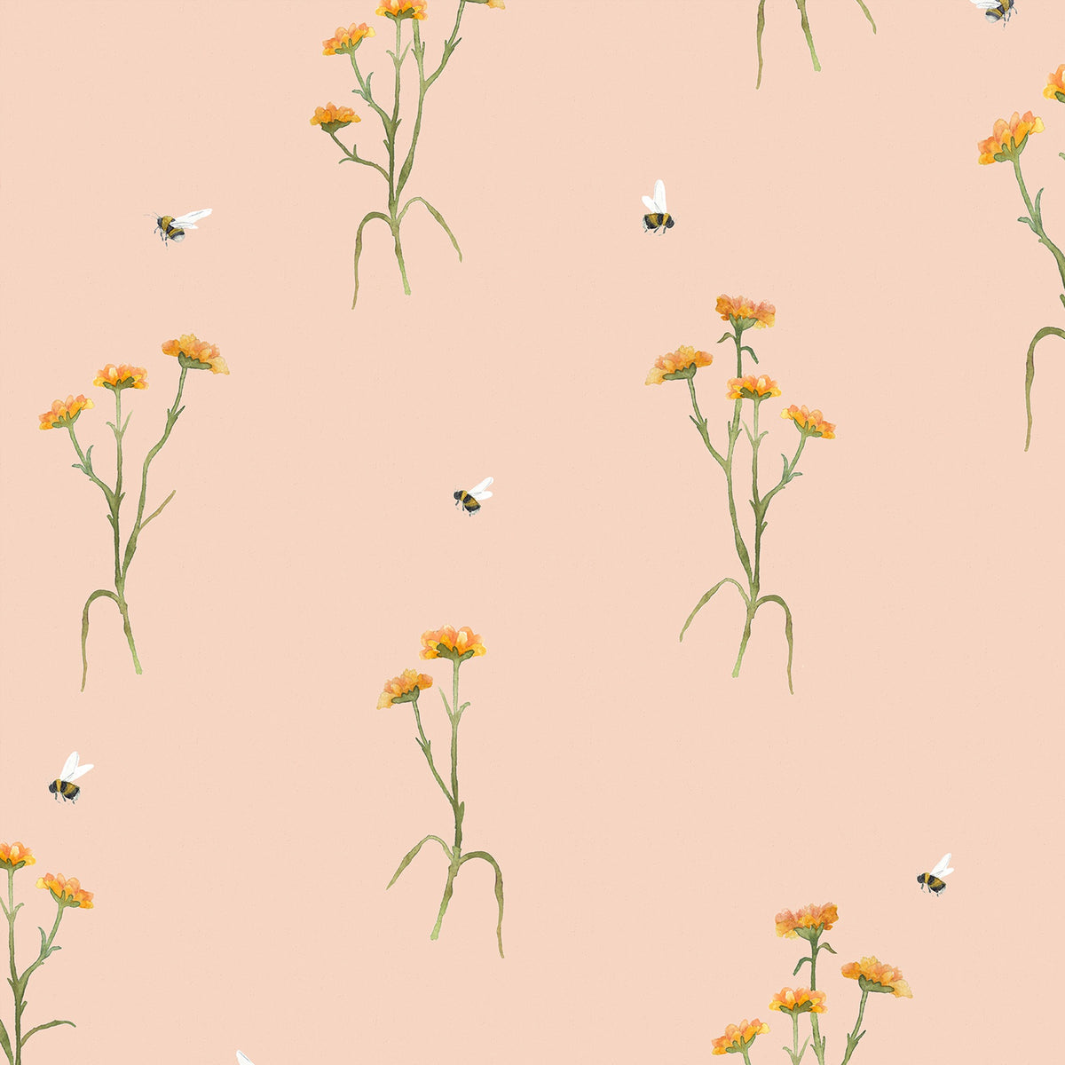 Allimore Apricot Wallpaper by Voyage Maison | ALLIMOR/WPO/APR