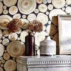 Alnwick Logs Embleton Bay Wallpaper By Sanderson