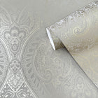 AM22002-2 Lace Zen Bronze Brown Wallpaper By Galerie