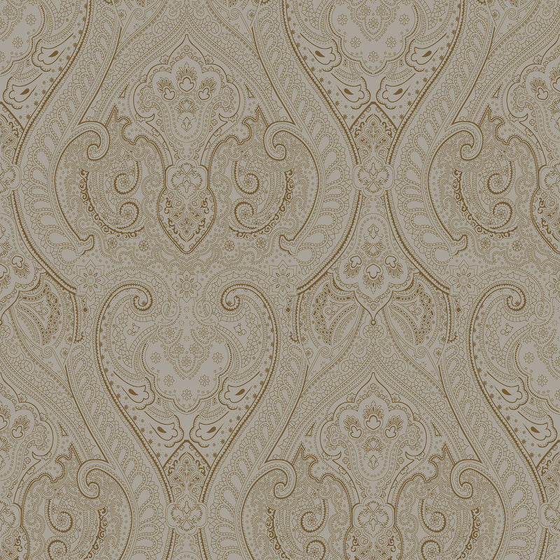 AM22002-2 Lace Zen Bronze Brown Wallpaper By Galerie