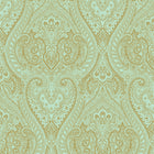AM22002-4 Lace Zen Green Wallpaper By Galerie
