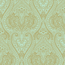 AM22002-4 Lace Zen Green Wallpaper By Galerie