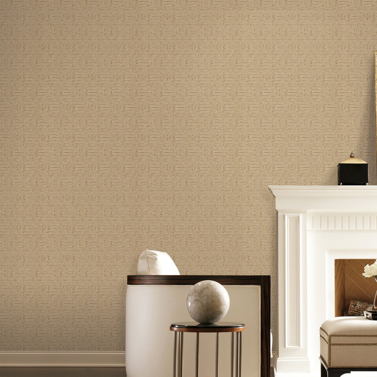 AM22003-02 Loose Weave Elegance Wallpaper By Galerie