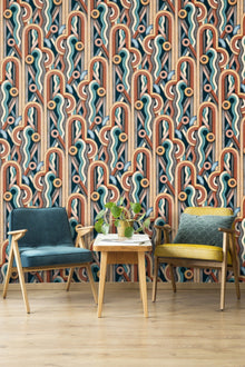 RU3401-4 Caligrama Black Rúbrica Wallpaper by Tres Tintas