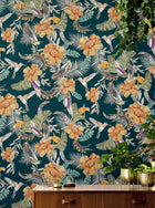 RU3404-5 Lírica Green Rúbrica Wallpaper by Tres Tintas