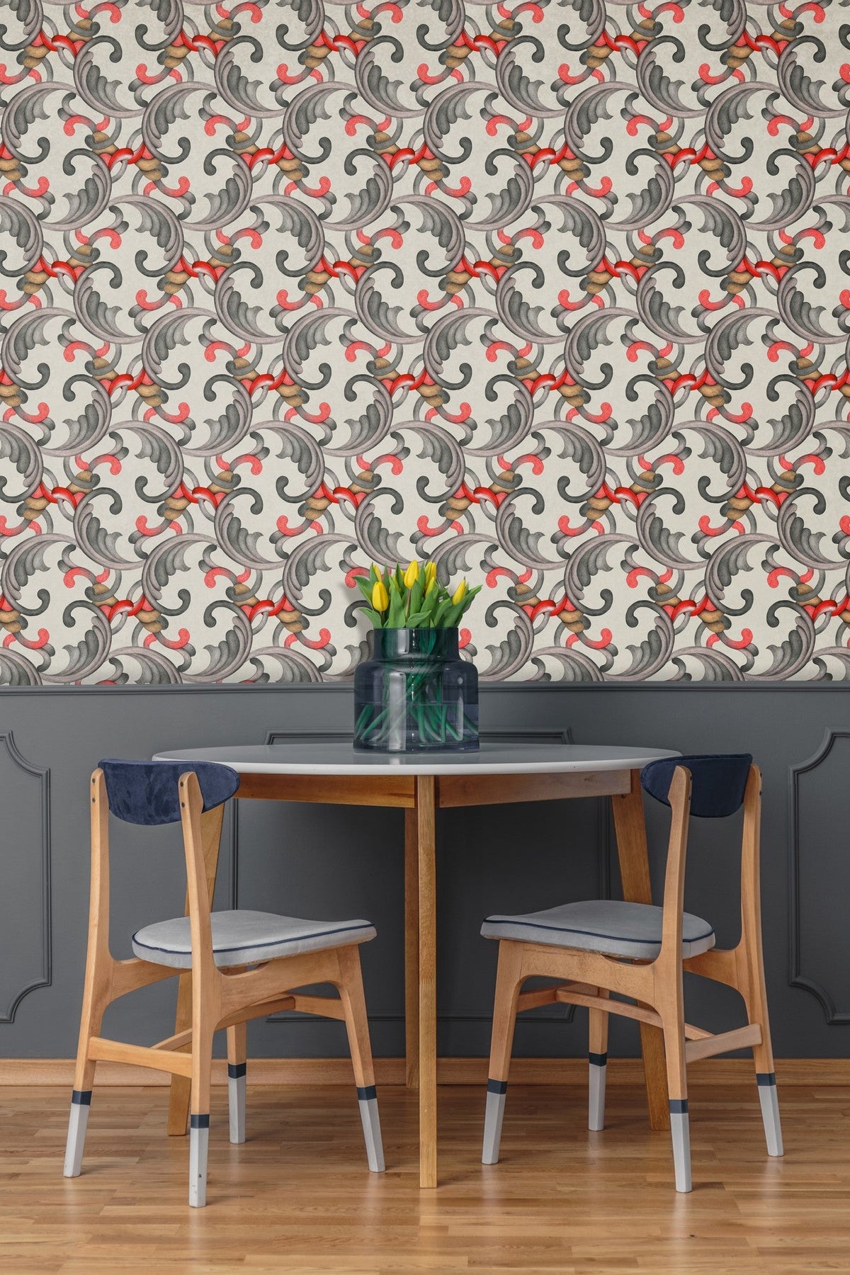 RU3403-2 Romance Grey Rúbrica Wallpaper by Tres Tintas