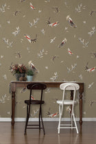RU3402-6 Verso Green Rúbrica Wallpaper by Tres Tintas