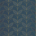 Mistinguett Bleu Petrole Annees Folles Wallpaper by Casadeco