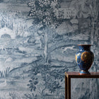 313039 Arcadian Thames Wedgwood Blue Wallpaper by Zoffany