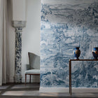 313039 Arcadian Thames Wedgwood Blue Wallpaper by Zoffany