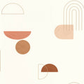 Turn Terracotta Camel Dore Around Wallpaper by Caselio
