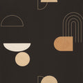 Turn Noir Beige Dore Around Wallpaper by Caselio