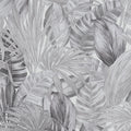 Palm Leaf Grey and White Wallpaper by A S Creation