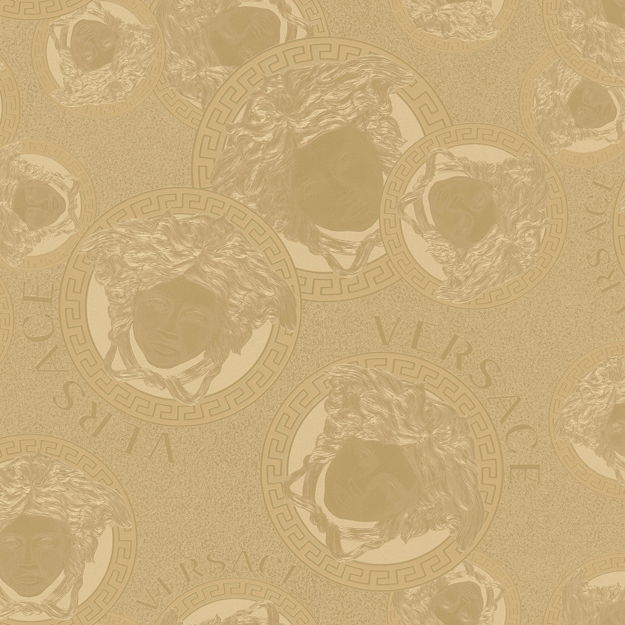 38461-1 Gold Medusa Amplified Versace 5 Wallpaper By A S Creation