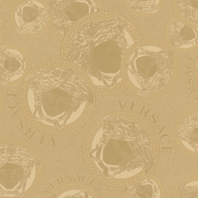 38461-1 Gold Medusa Amplified Versace 5 Wallpaper By A S Creation