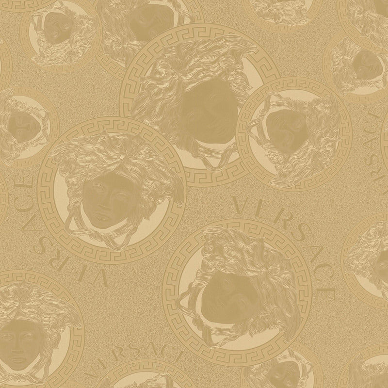 38461-1 Gold Medusa Amplified Versace 5 Wallpaper By A S Creation