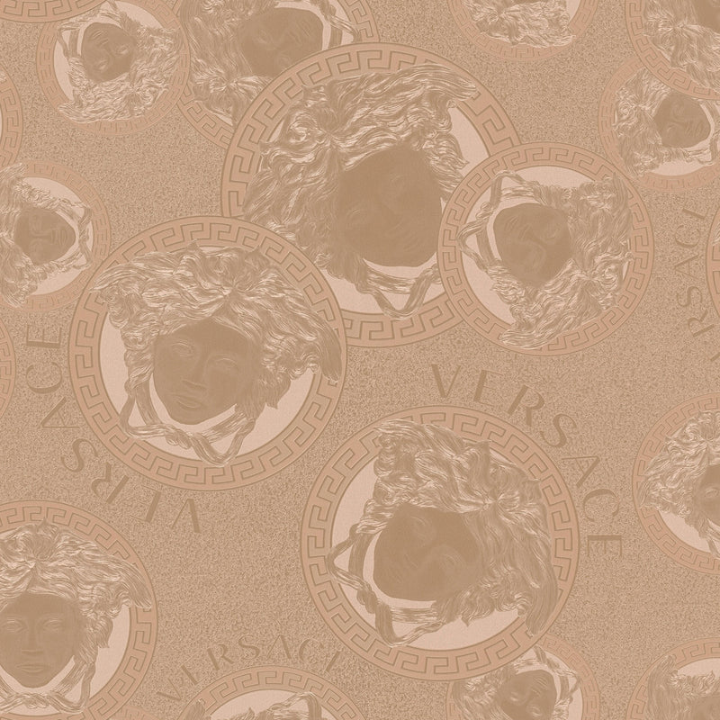 38461-2 Rose Gold Medusa Amplified Versace 5 Wallpaper By A S Creation