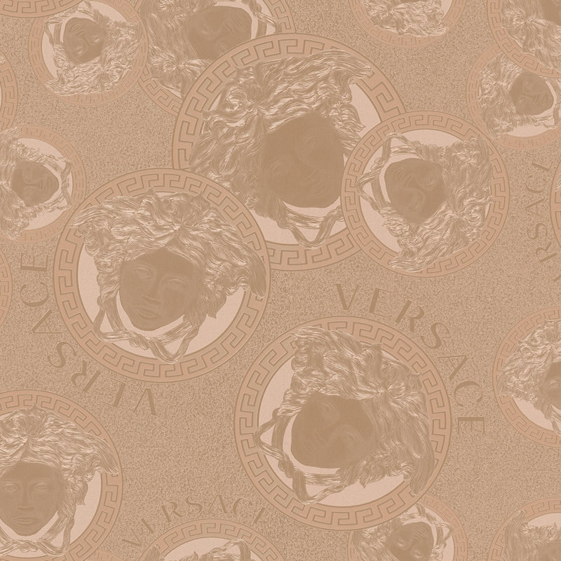 38461-2 Rose Gold Medusa Amplified Versace 5 Wallpaper By A S Creation