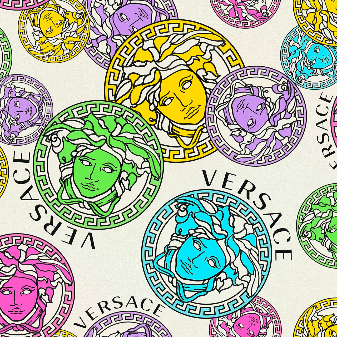 38610-1 Multi Medusa Amplified Versace 5 Wallpaper By A S Creation