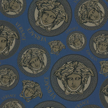 38611-3 Dark Blue Medusa Amplified Versace 5 Wallpaper By A S Creation