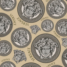 38611-4 Light Brown Medusa Amplified Versace 5 Wallpaper By A S Creation
