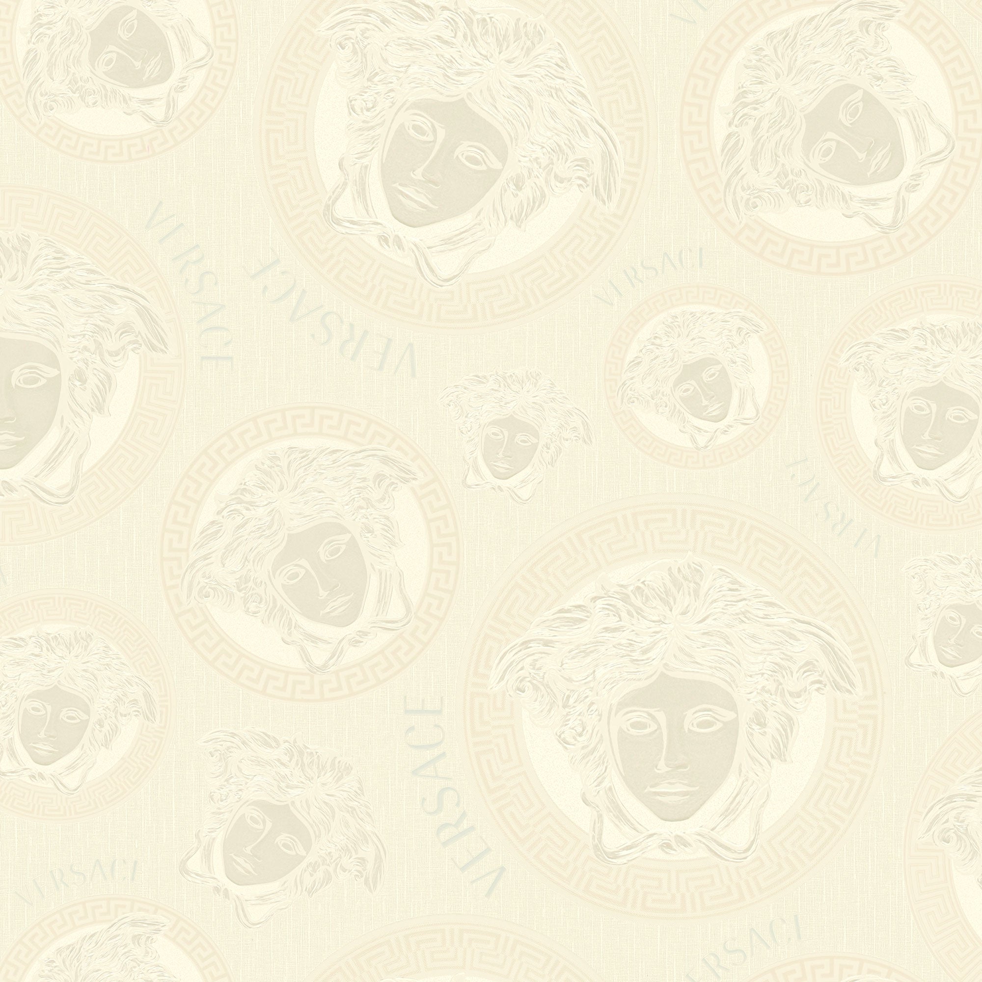 38611-6 Ivory Medusa Amplified Versace 5 Wallpaper By A S Creation