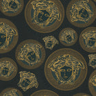 38611-7 Charcoal Medusa Amplified Versace 5 Wallpaper By A S Creation