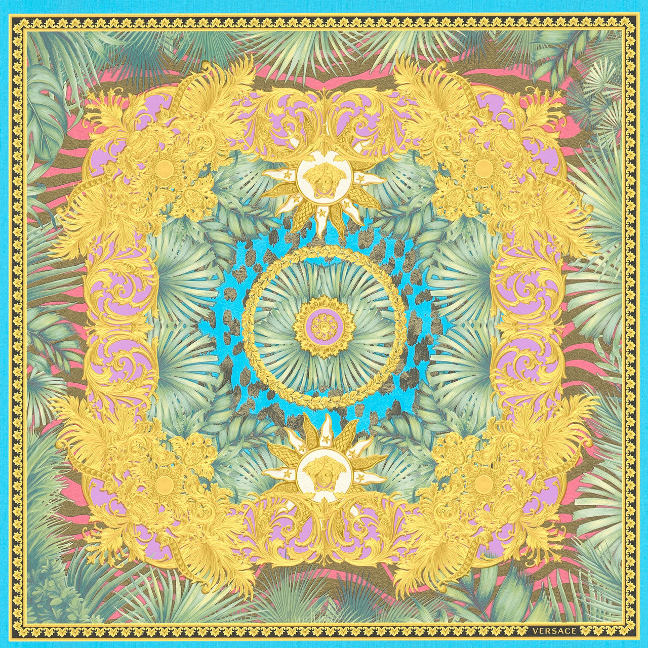 38703-1 Multi Jungle Animalier Versace 5 Wallpaper By A S Creation