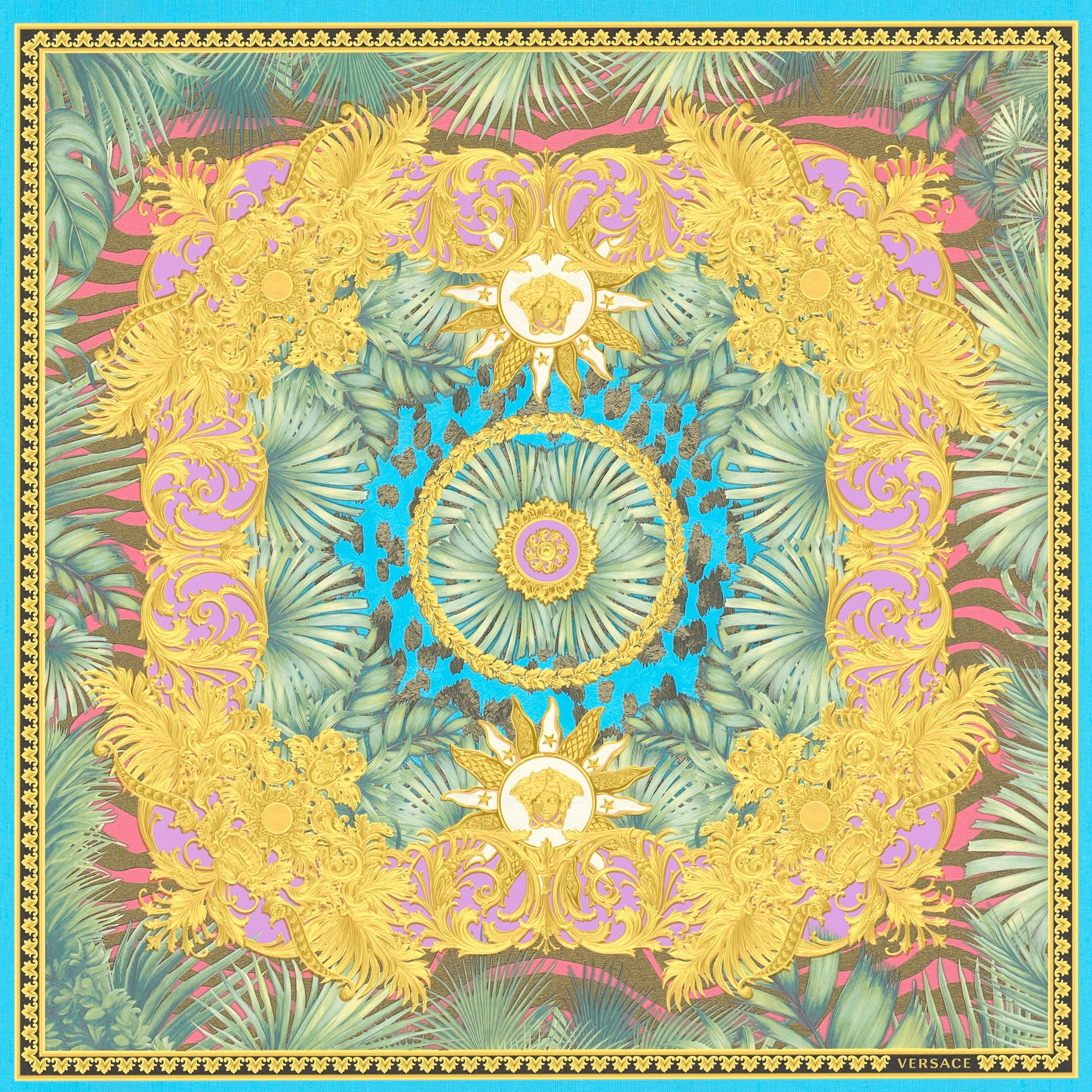 38703-1 Multi Jungle Animalier Versace 5 Wallpaper By A S Creation