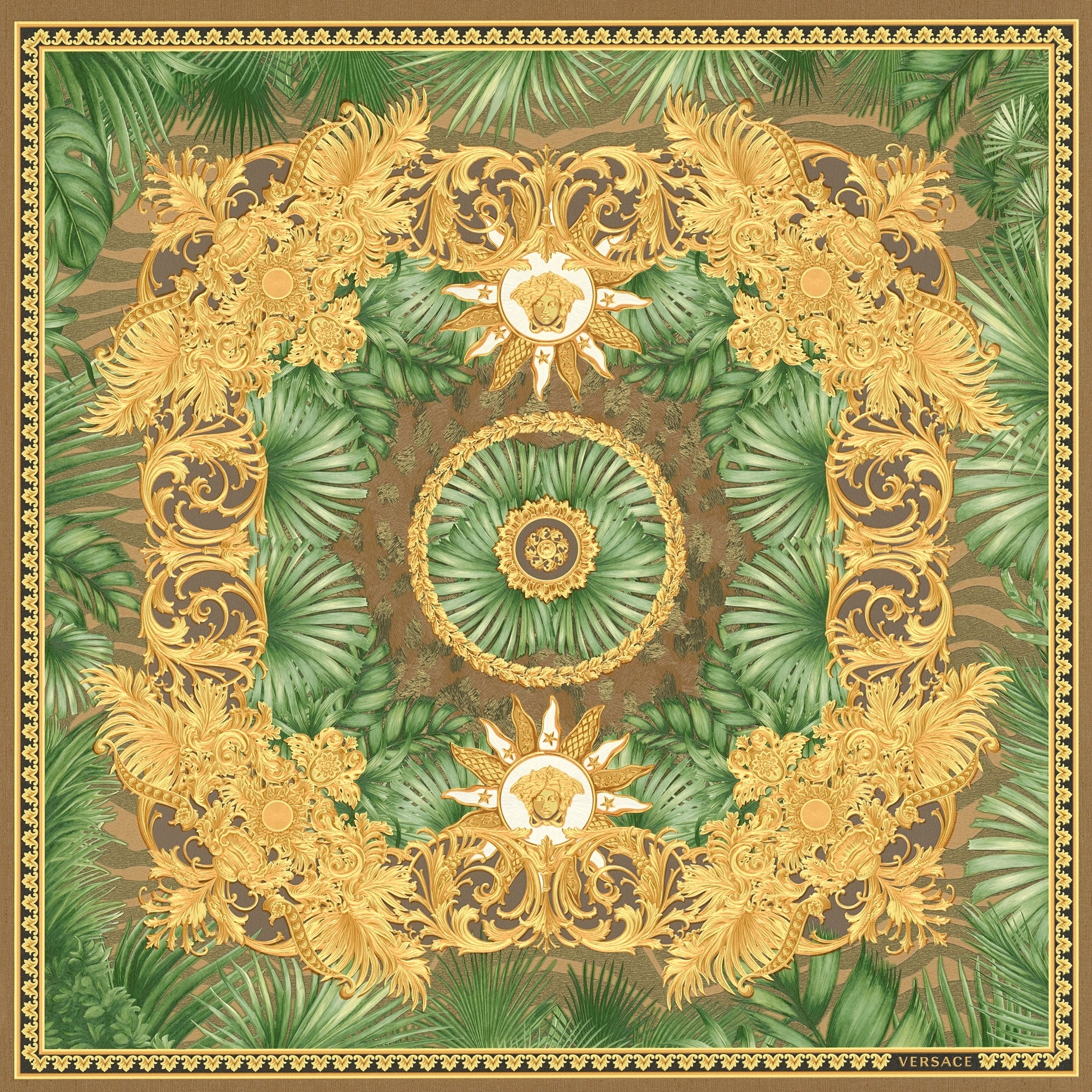 38703-3 Multi Jungle Animalier Versace 5 Wallpaper By A S Creation