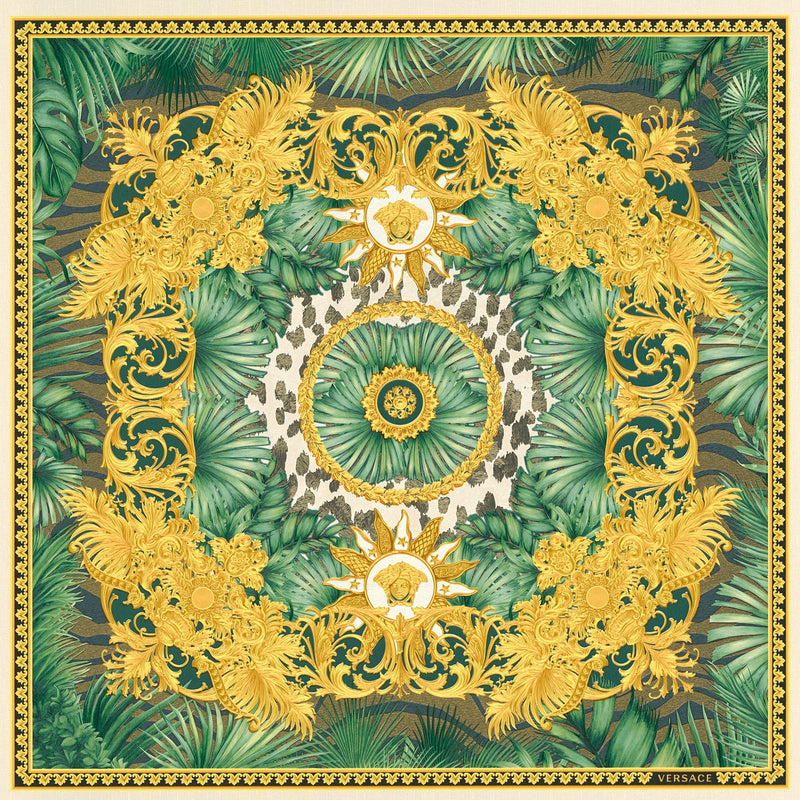 38703-4 Green and Gold Jungle Animalier Versace 5 Wallpaper By A S Creation