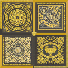 38704-3 Black and Gold Barocco Mosaic Versace 5 Wallpaper By A S Creation