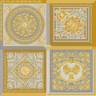 38704-5 Gold Barocco Mosaic Versace 5 Wallpaper By A S Creation