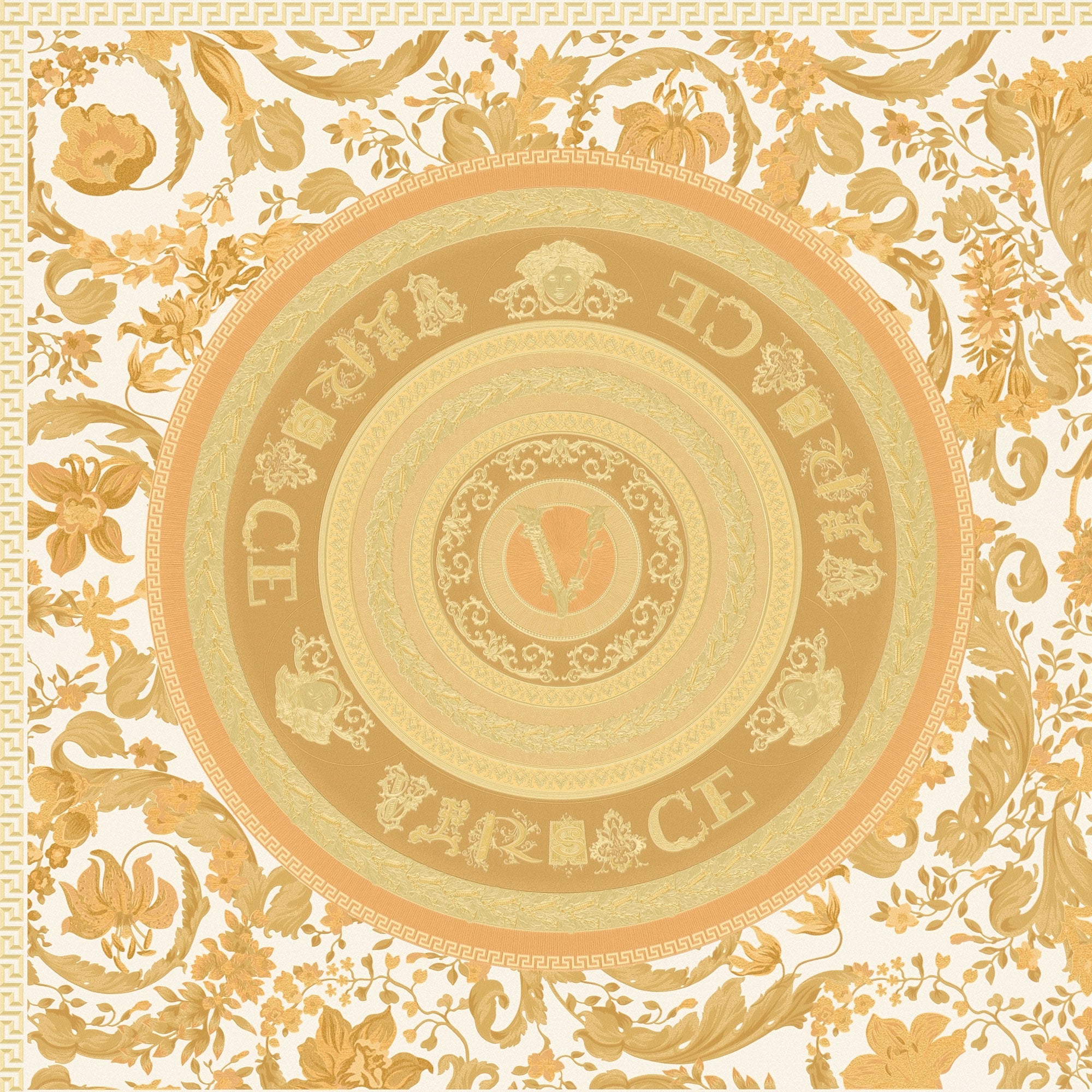 38705-4 Gold Virtus Versace 5 Wallpaper By A S Creation