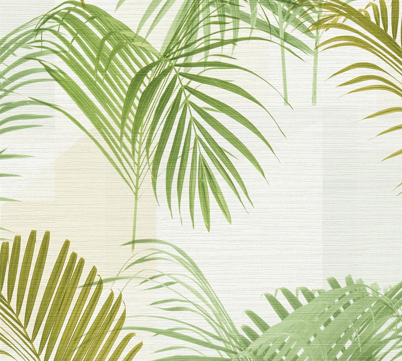 Palm Leaf Green The Trend Spectrum Wallpaper by A S Creation - flat